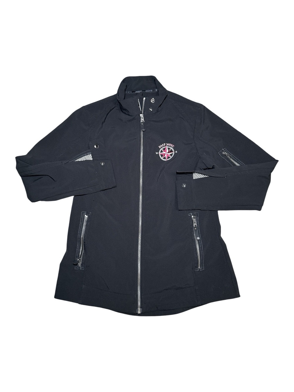 OGIO Men's Full Zip Performance Softshell Jacket Med Black Embroidered East Wind